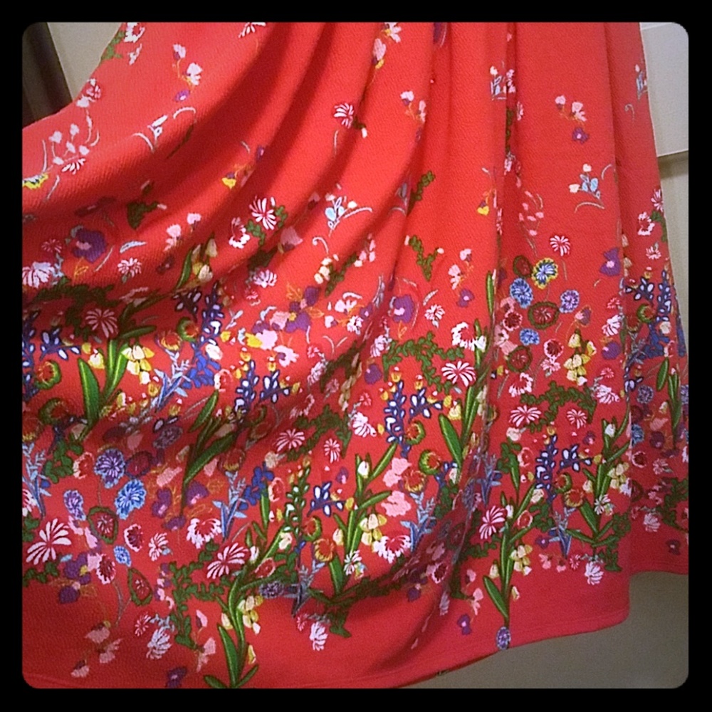 Amelia Dress, LulaRoe flower print, size L